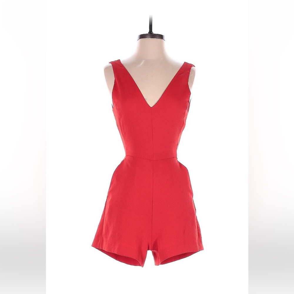 Aritzia Wilfred Ecoulement Romper - Red (0) - Picture 2 of 8
